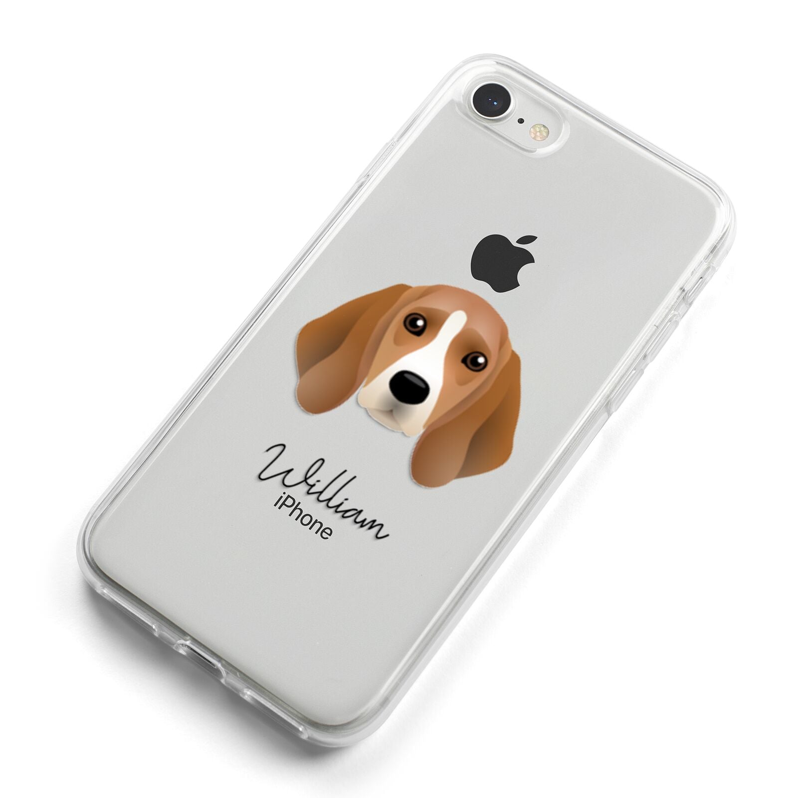 Beagle Personalised iPhone 8 Bumper Case on Silver iPhone Alternative Image