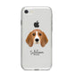 Beagle Personalised iPhone 8 Bumper Case on Silver iPhone
