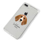 Beagle Personalised iPhone 8 Plus Bumper Case on Silver iPhone Alternative Image