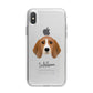 Beagle Personalised iPhone X Bumper Case on Silver iPhone Alternative Image 1