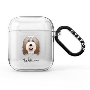 Bearded Collie Personalised AirPods Case