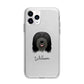 Bearded Collie Personalised Apple iPhone 11 Pro Max in Silver with Bumper Case
