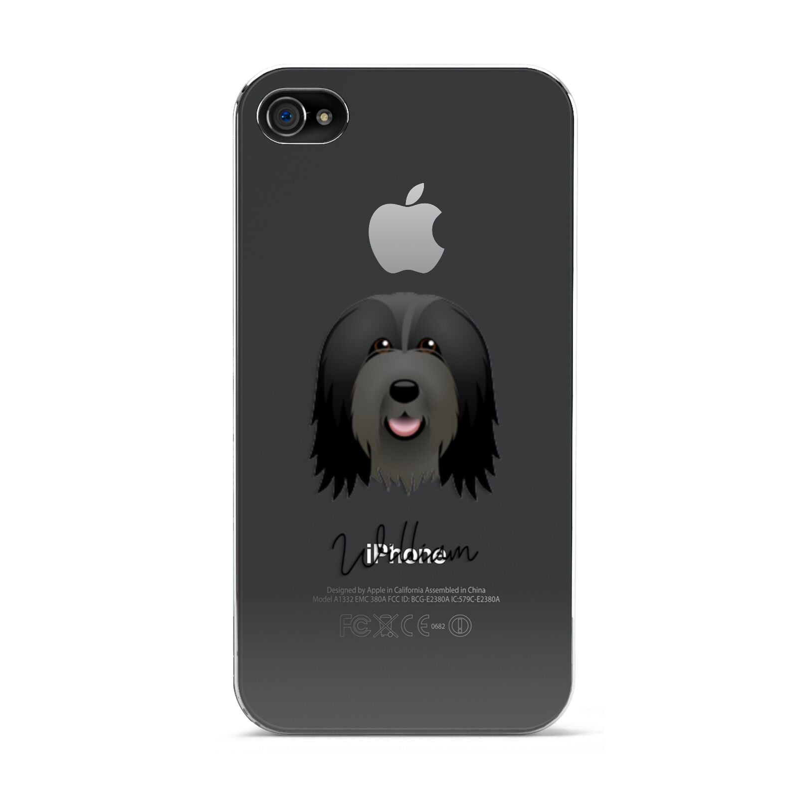 Bearded Collie Personalised Apple iPhone 4s Case