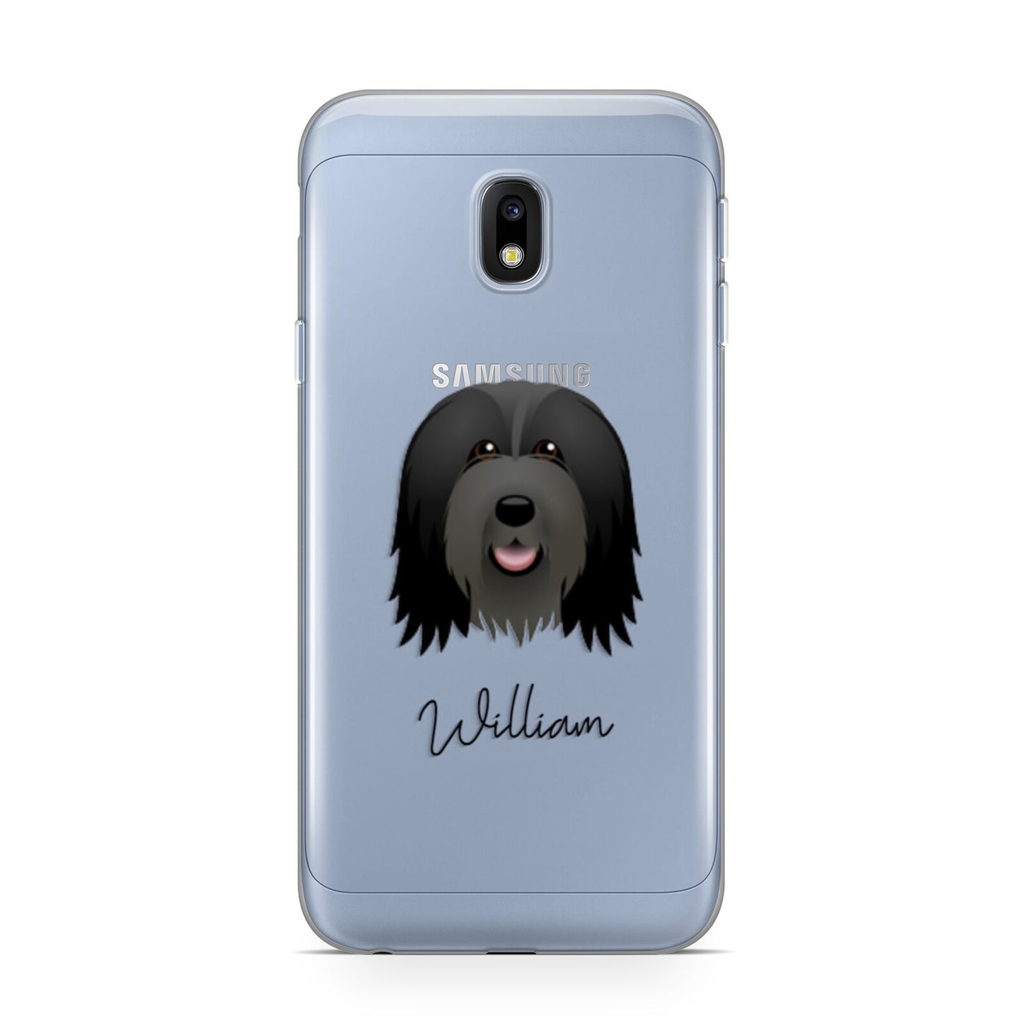 Bearded Collie Personalised Samsung Galaxy J3 2017 Case