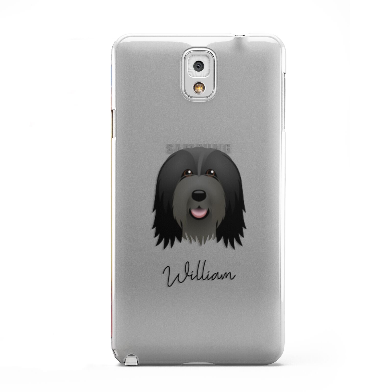 Bearded Collie Personalised Samsung Galaxy Note 3 Case