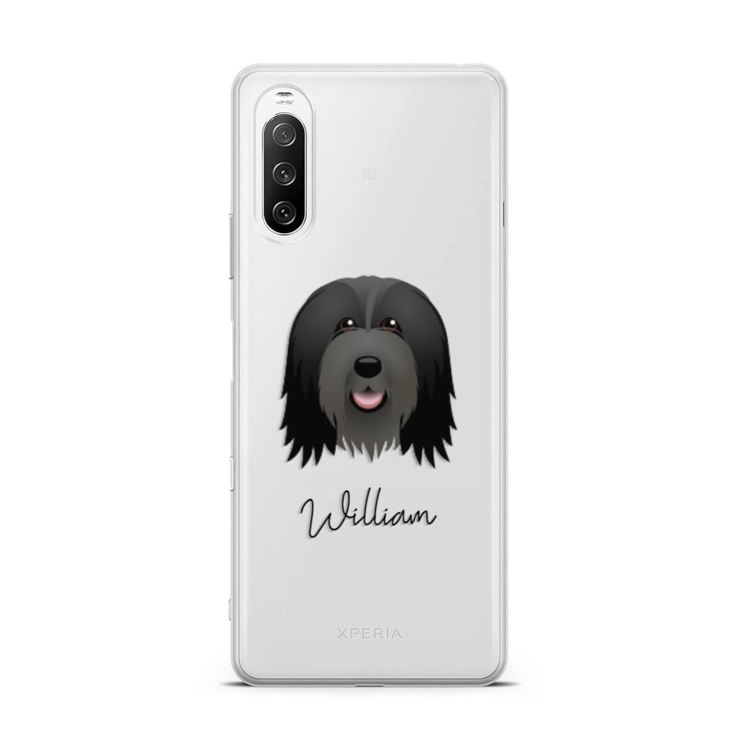 Bearded Collie Personalised Sony Xperia 10 III Case