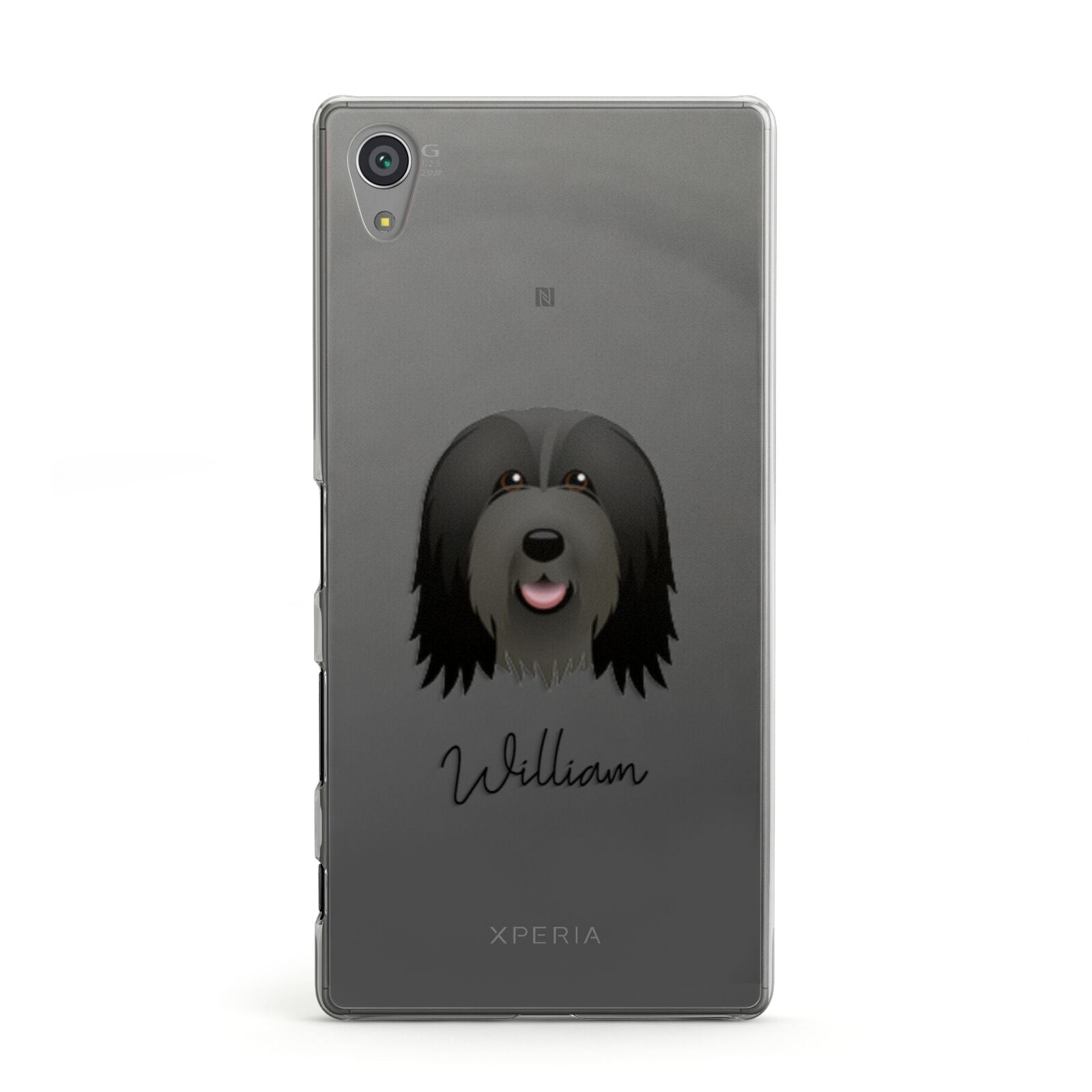 Bearded Collie Personalised Sony Xperia Case