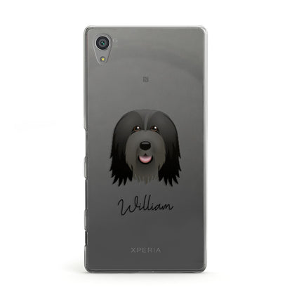 Bearded Collie Personalised Sony Xperia Case