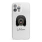 Bearded Collie Personalised iPhone 13 Pro Max Clear Bumper Case