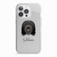 Bearded Collie Personalised iPhone 13 Pro TPU Impact Case with White Edges