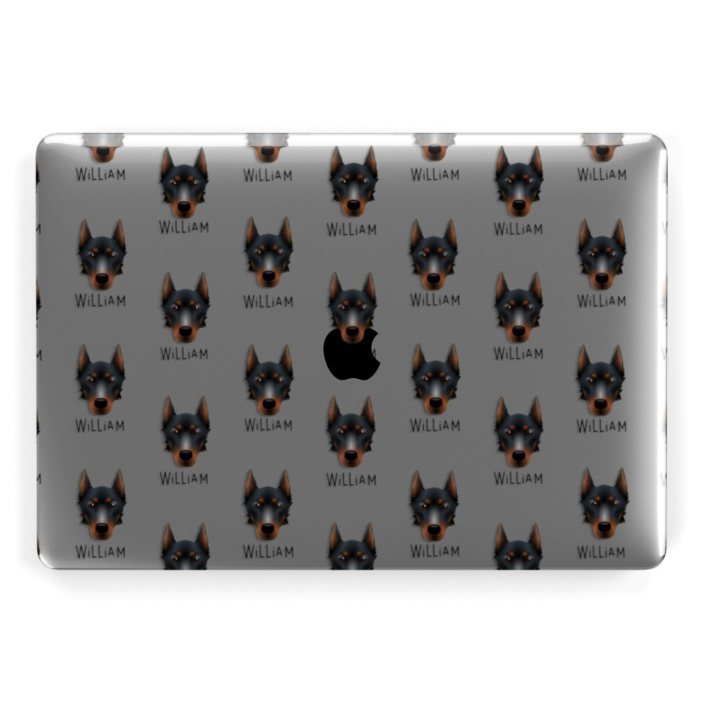 Beauceron Icon with Name Apple MacBook Case