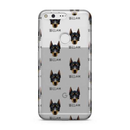 Beauceron Icon with Name Google Pixel Case