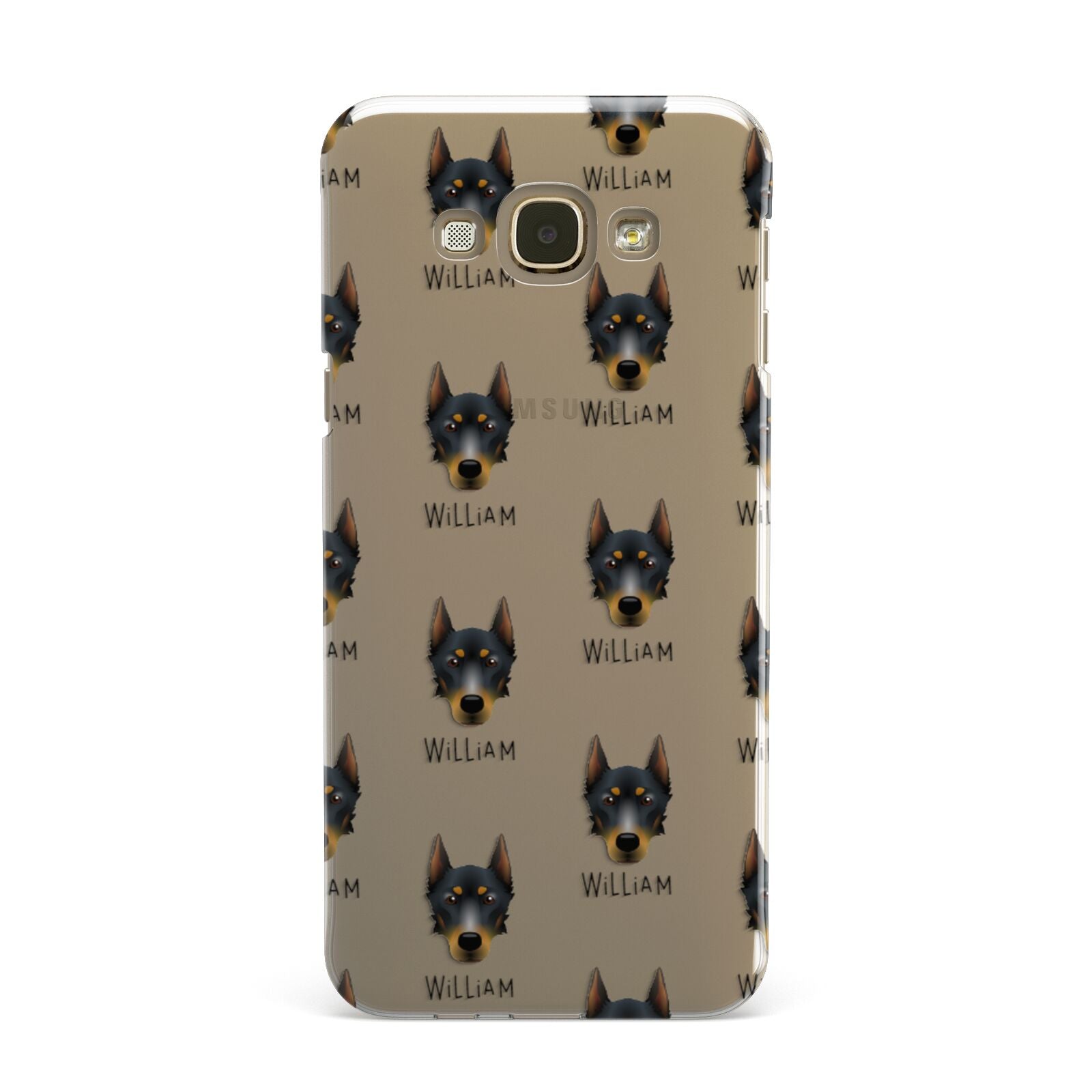 Beauceron Icon with Name Samsung Galaxy A8 Case