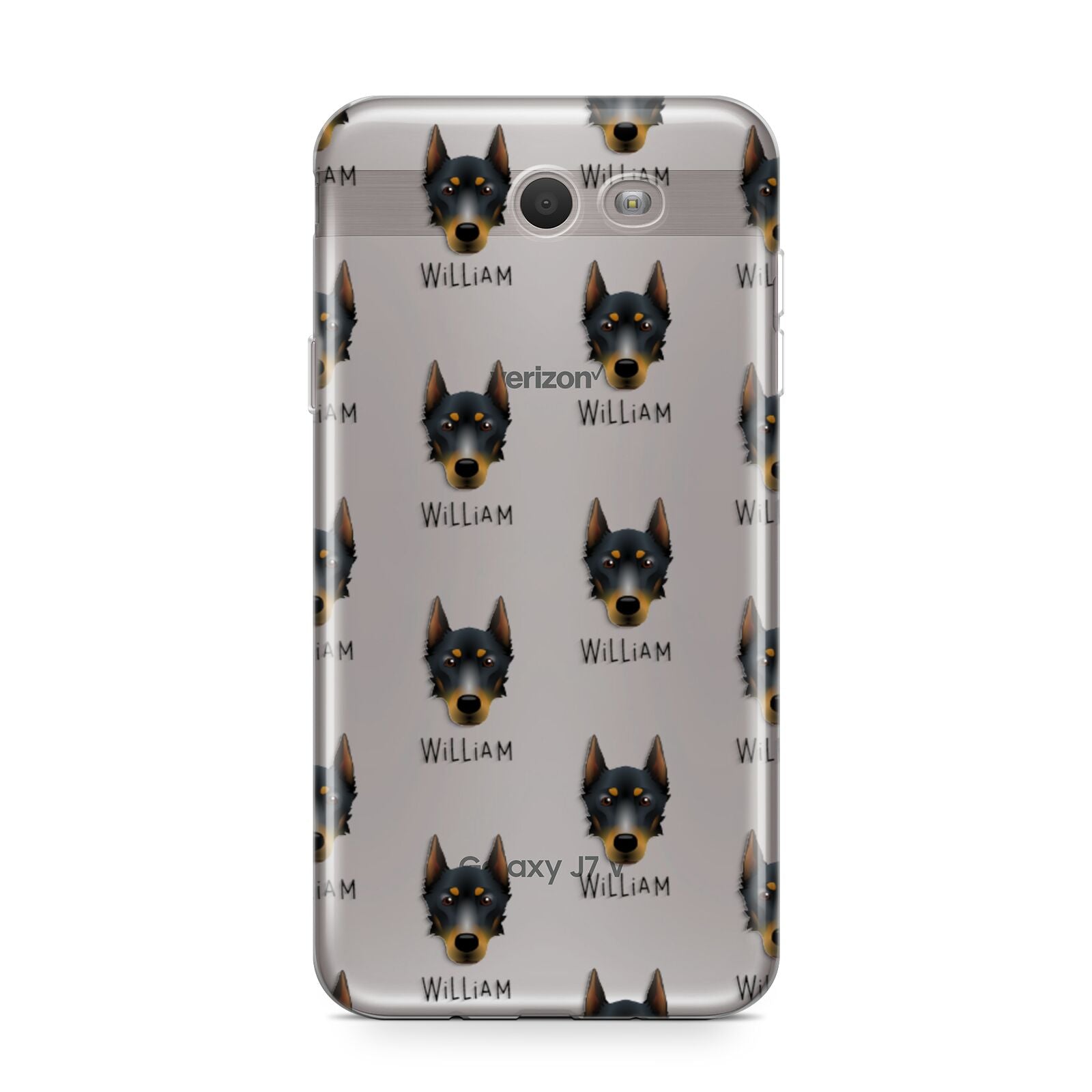 Beauceron Icon with Name Samsung Galaxy J7 2017 Case