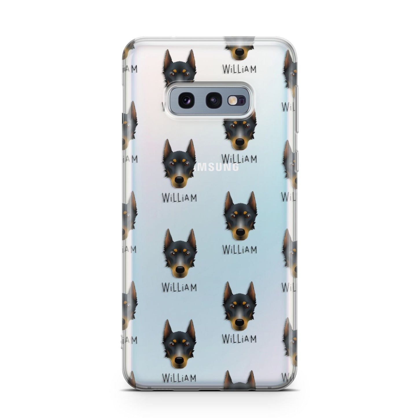 Beauceron Icon with Name Samsung Galaxy S10E Case