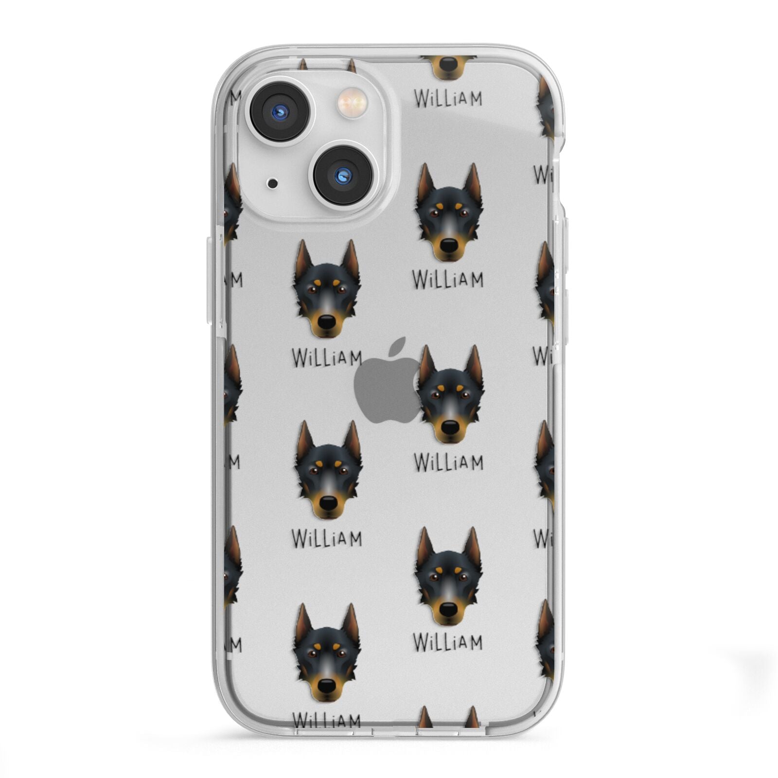 Beauceron Icon with Name iPhone 13 Mini TPU Impact Case with White Edges