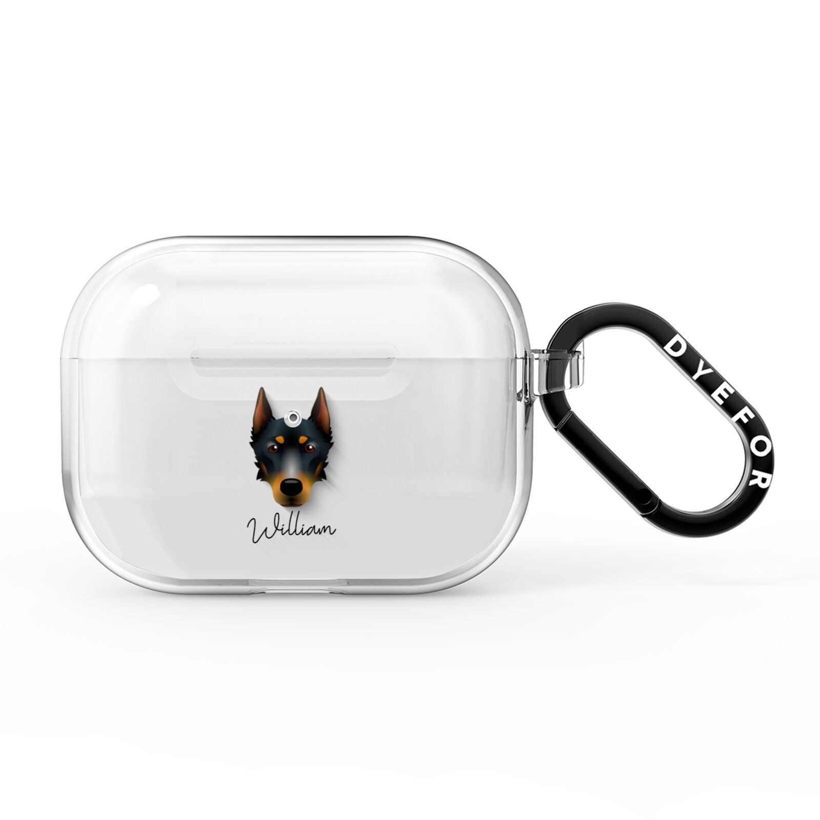 Beauceron Personalised AirPods Pro Clear Case