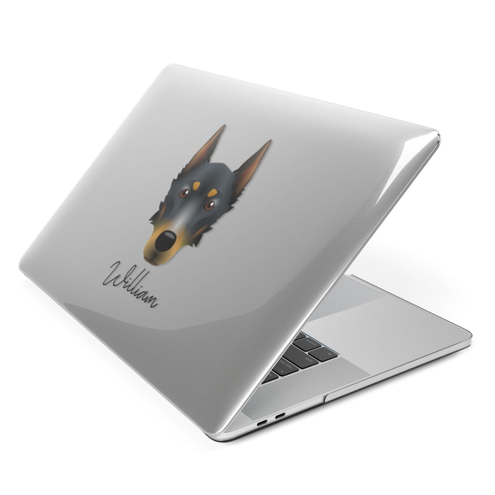 Beauceron Personalised Apple MacBook Case Side View