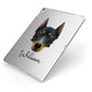Beauceron Personalised Apple iPad Case on Silver iPad Side View