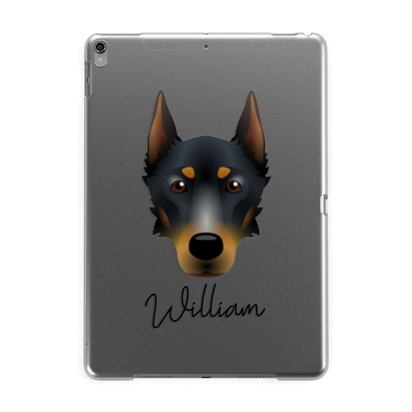 Beauceron Personalised Apple iPad Grey Case