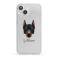 Beauceron Personalised iPhone 13 Clear Bumper Case