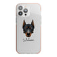 Beauceron Personalised iPhone 13 Pro Max TPU Impact Case with Pink Edges