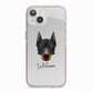 Beauceron Personalised iPhone 13 TPU Impact Case with Pink Edges