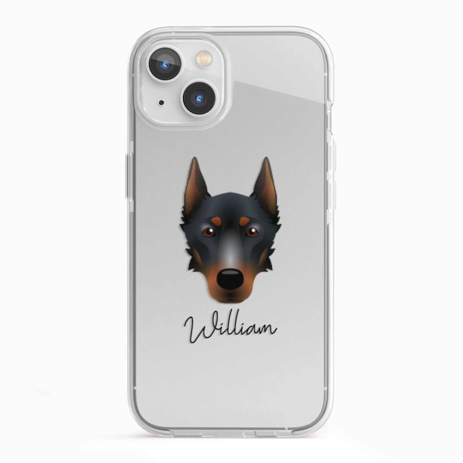 Beauceron Personalised iPhone 13 TPU Impact Case with White Edges