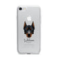 Beauceron Personalised iPhone 7 Bumper Case on Silver iPhone