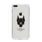 Beauceron Personalised iPhone 8 Plus Bumper Case on Silver iPhone