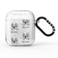 Bedlington Terrier Icon with Name AirPods Glitter Case