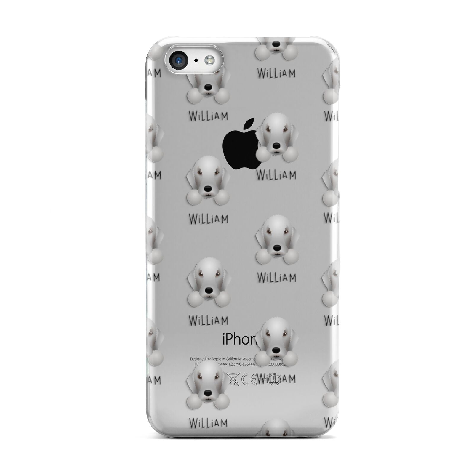 Bedlington Terrier Icon with Name Apple iPhone 5c Case