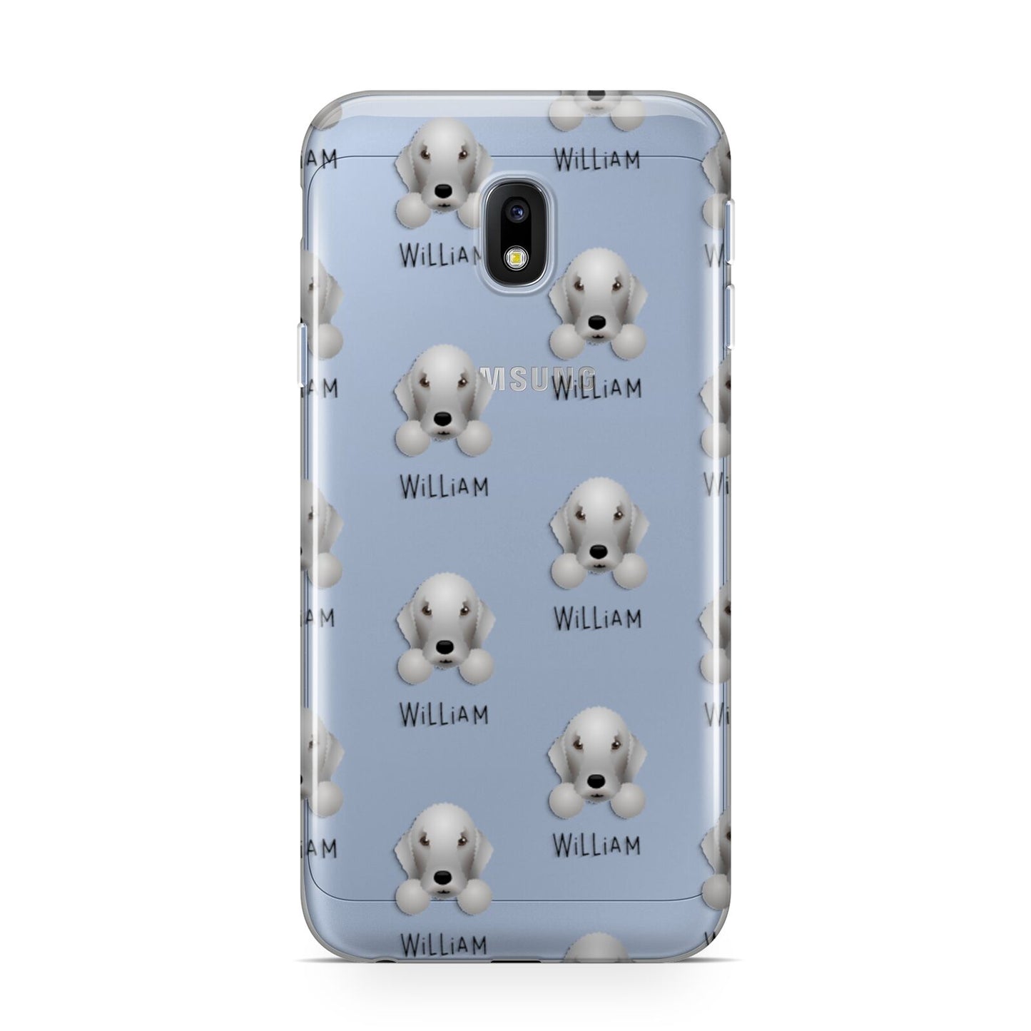 Bedlington Terrier Icon with Name Samsung Galaxy J3 2017 Case