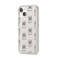 Bedlington Terrier Icon with Name iPhone 14 Clear Tough Case Starlight Angled Image