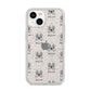 Bedlington Terrier Icon with Name iPhone 14 Glitter Tough Case Starlight
