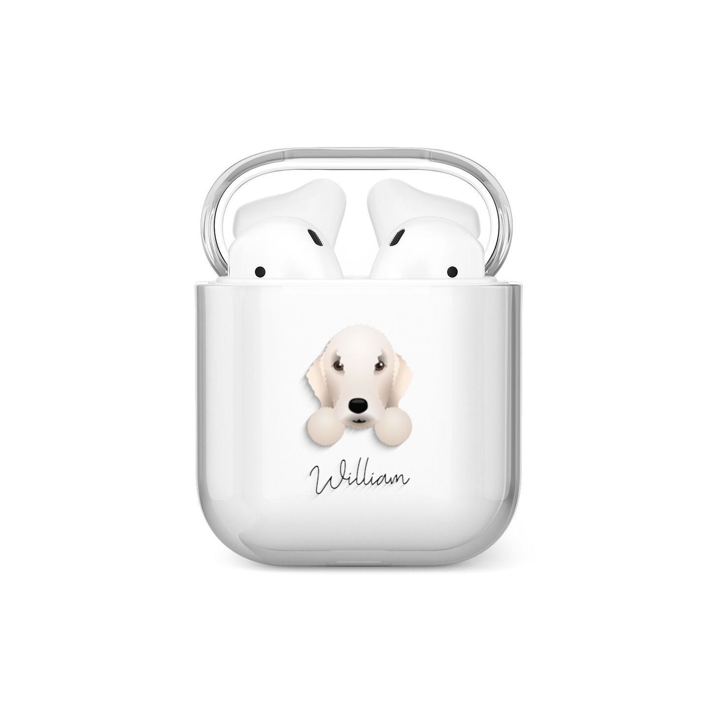 Bedlington Terrier Personalised AirPods Case