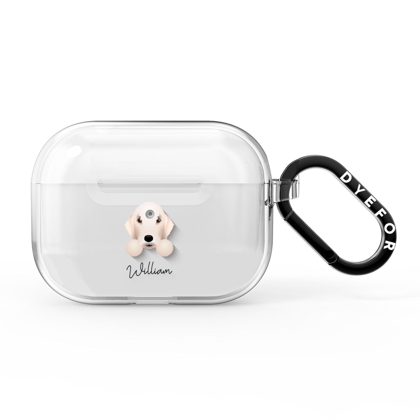 Bedlington Terrier Personalised AirPods Pro Clear Case