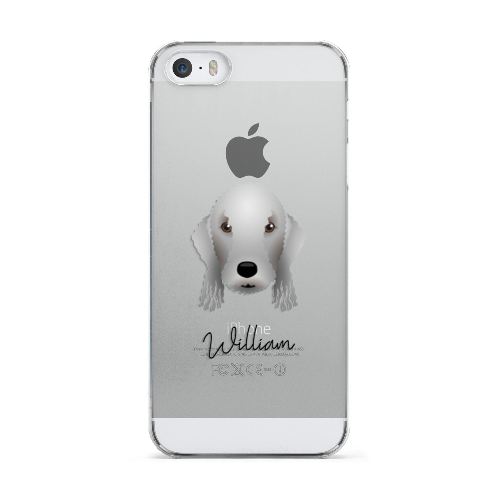 Bedlington Terrier Personalised Apple iPhone 5 Case