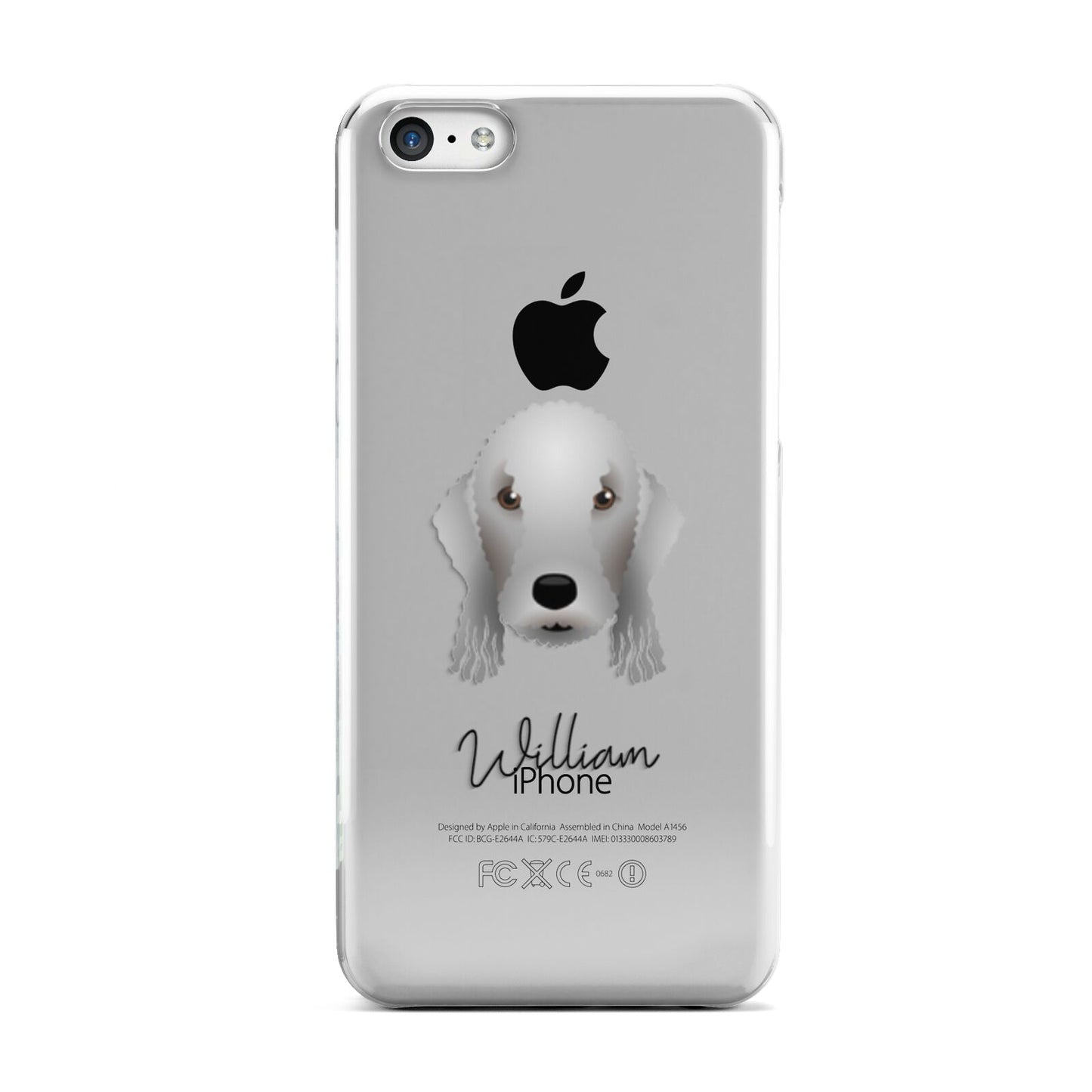 Bedlington Terrier Personalised Apple iPhone 5c Case