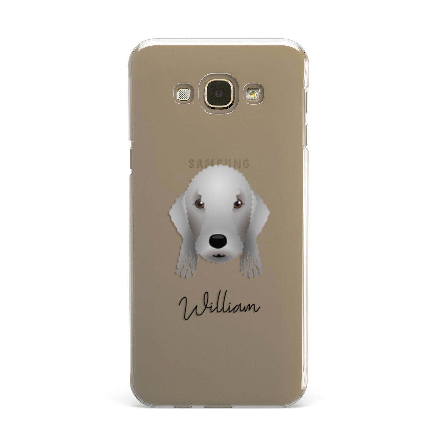 Bedlington Terrier Personalised Samsung Galaxy A8 Case