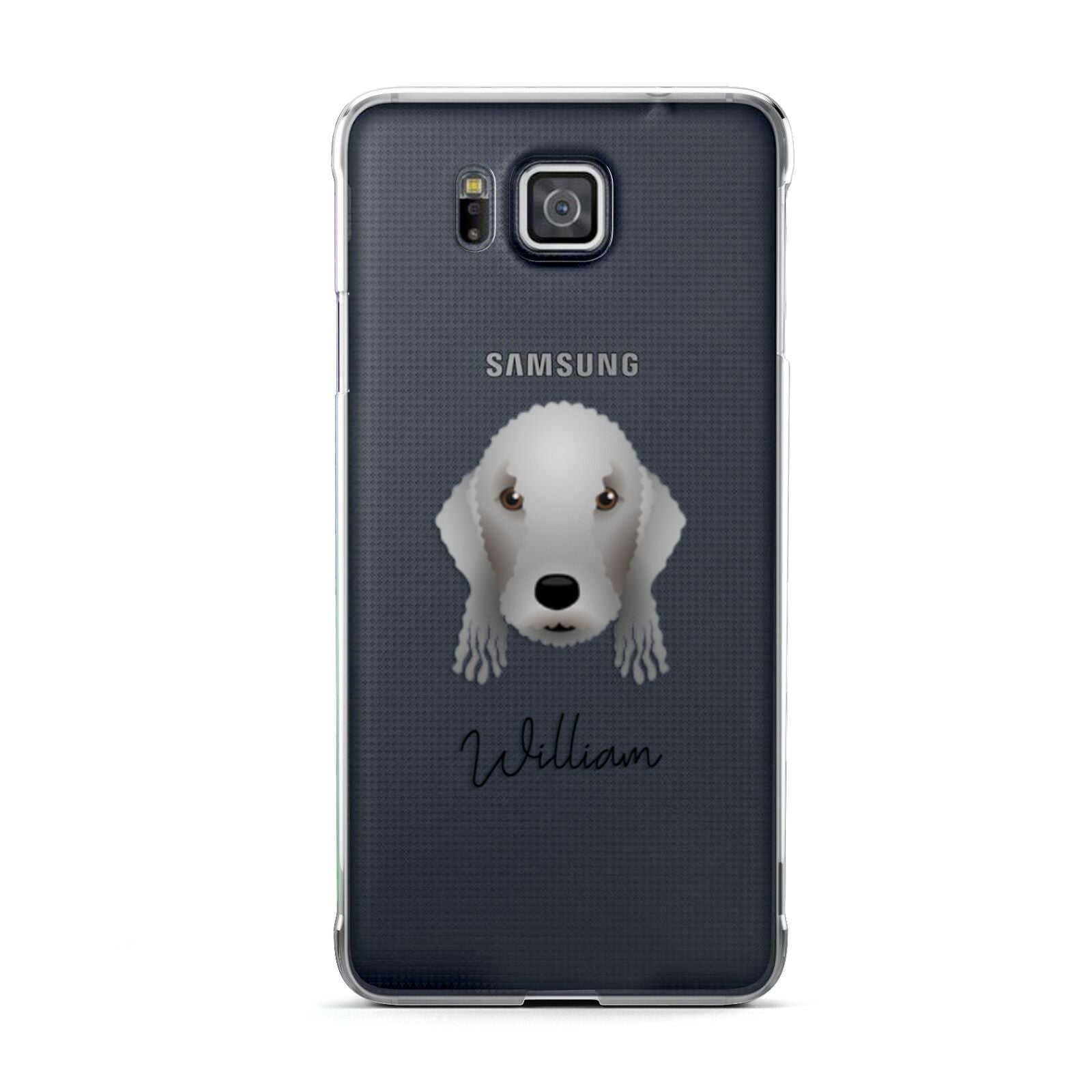 Bedlington Terrier Personalised Samsung Galaxy Alpha Case
