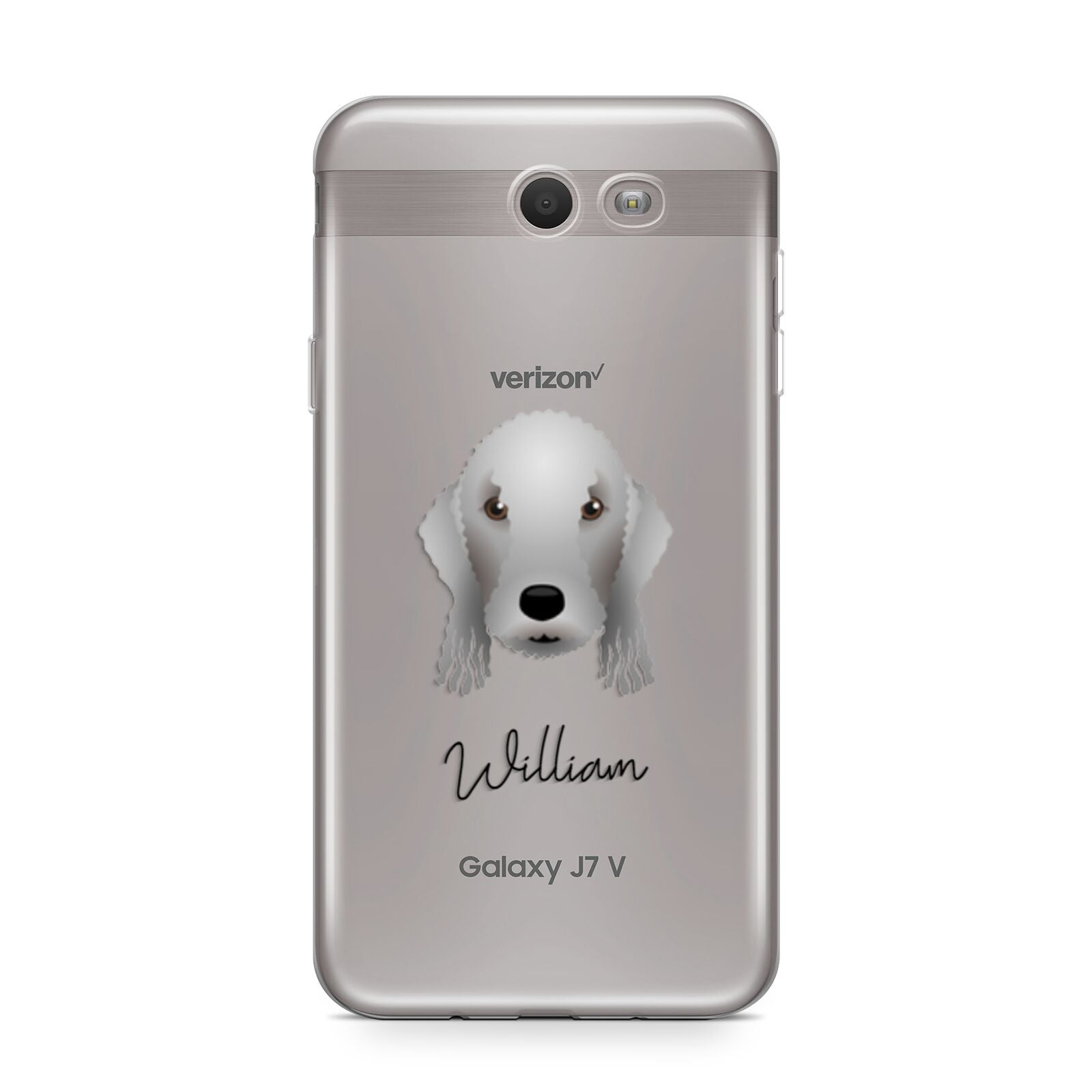 Bedlington Terrier Personalised Samsung Galaxy J7 2017 Case