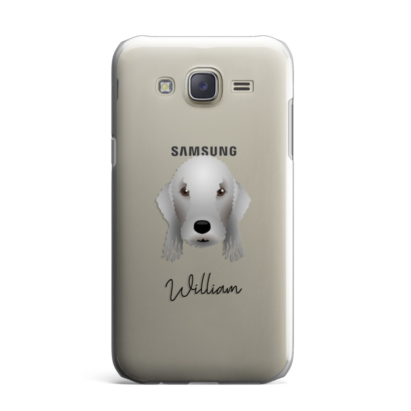 Bedlington Terrier Personalised Samsung Galaxy J7 Case
