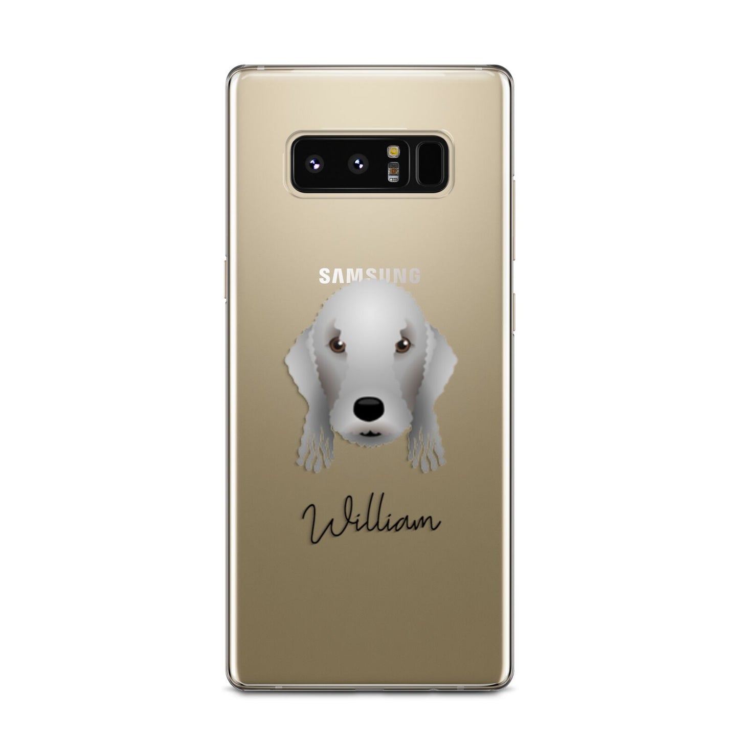 Bedlington Terrier Personalised Samsung Galaxy Note 8 Case