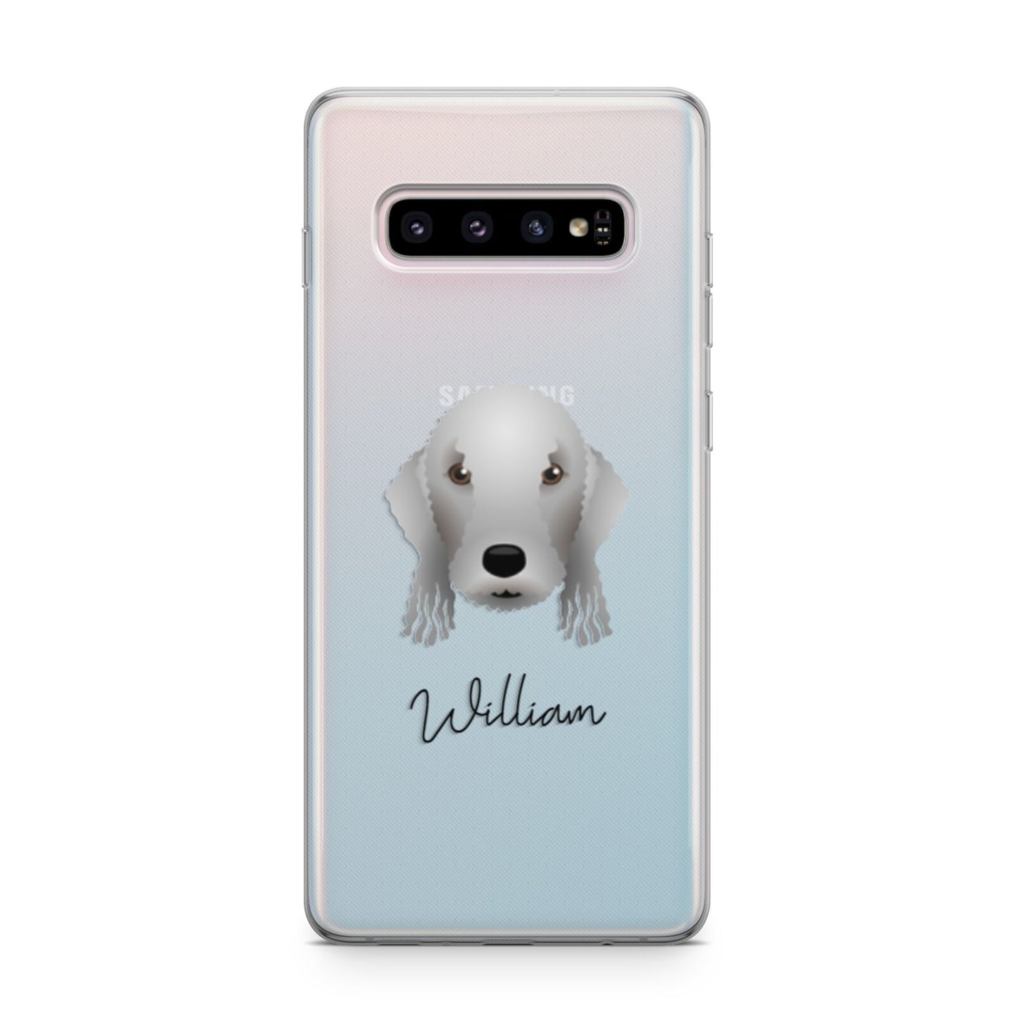 Bedlington Terrier Personalised Samsung Galaxy S10 Plus Case