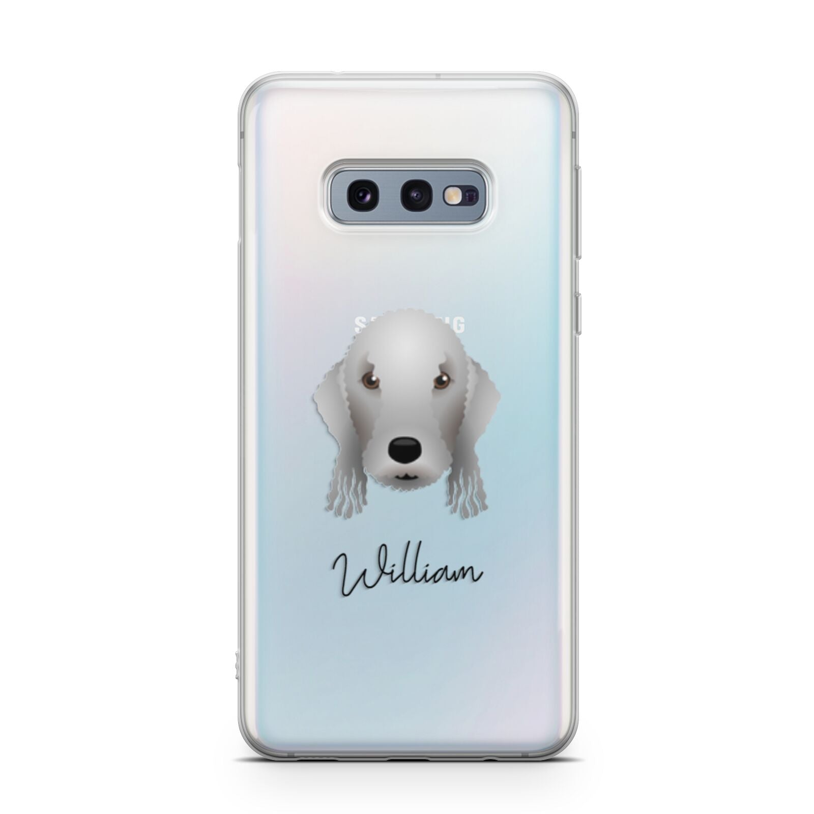 Bedlington Terrier Personalised Samsung Galaxy S10E Case