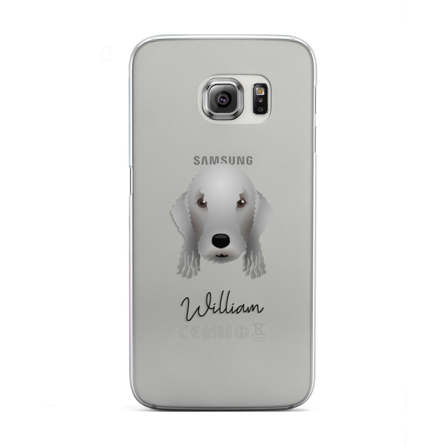 Bedlington Terrier Personalised Samsung Galaxy S6 Edge Case