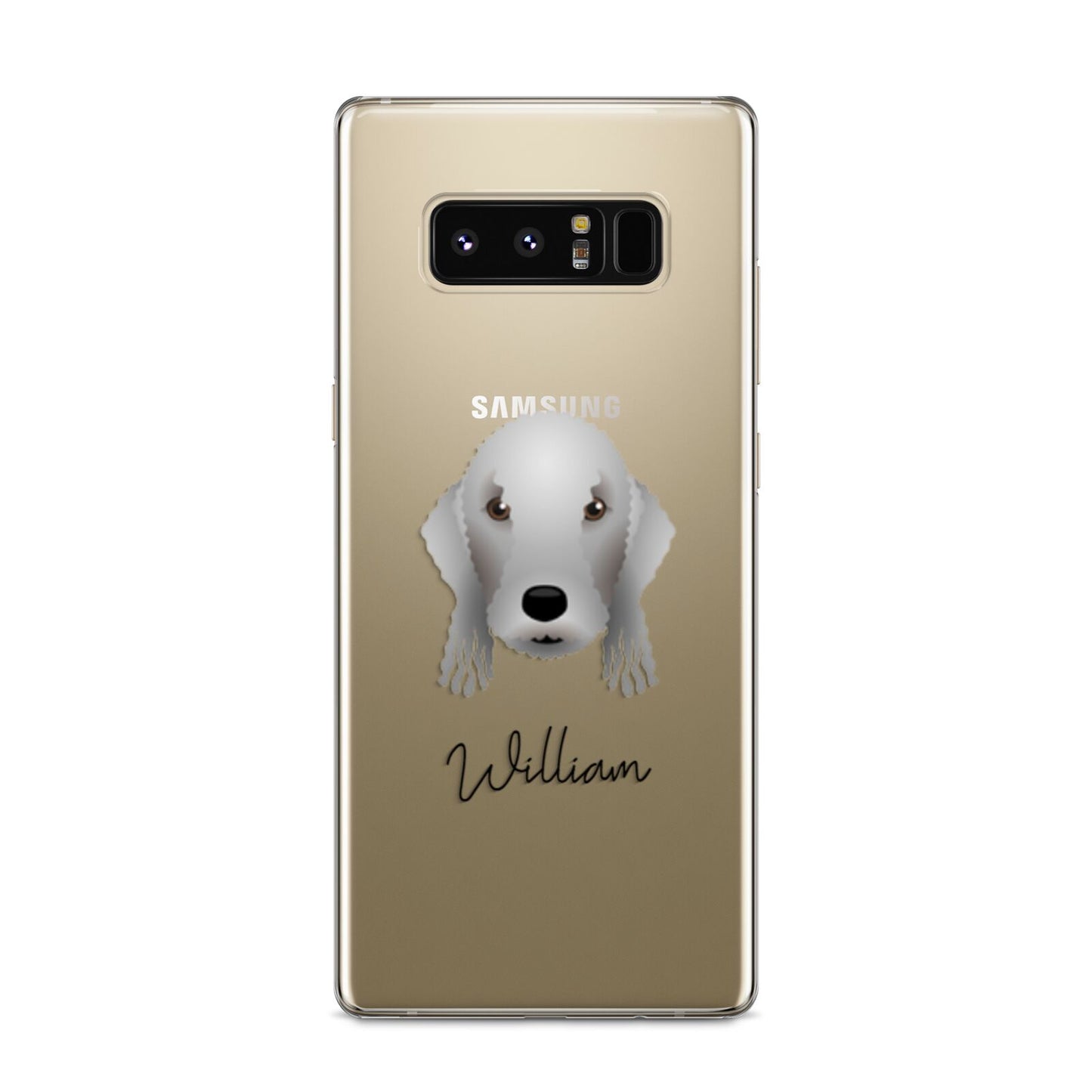 Bedlington Terrier Personalised Samsung Galaxy S8 Case