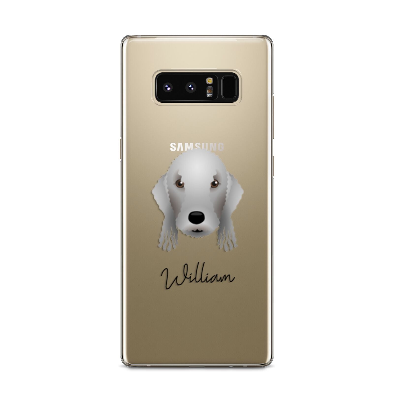 Bedlington Terrier Personalised Samsung Galaxy S8 Case