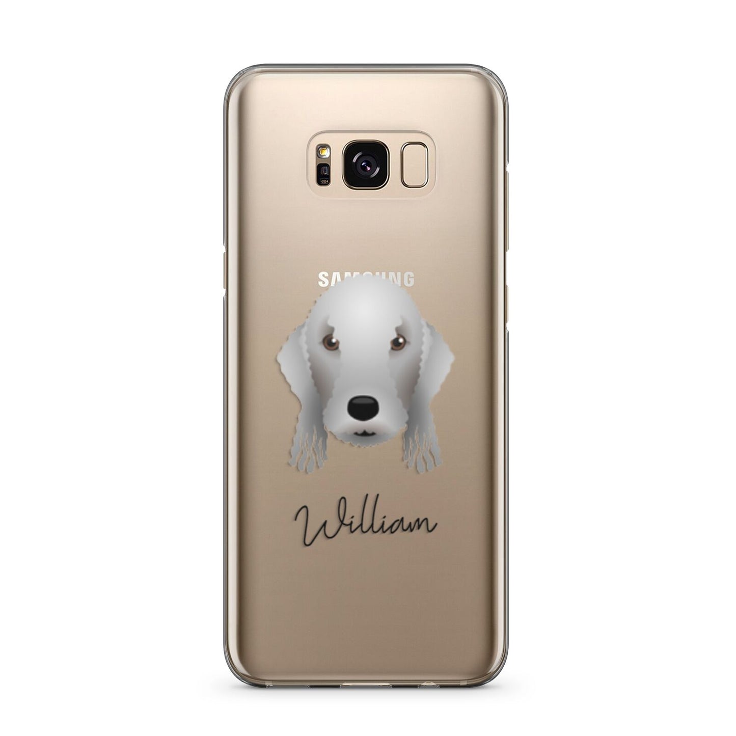 Bedlington Terrier Personalised Samsung Galaxy S8 Plus Case